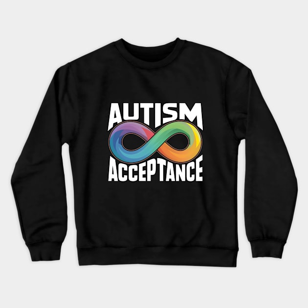 Autism Acceptance Crewneck Sweatshirt by Starart Designs